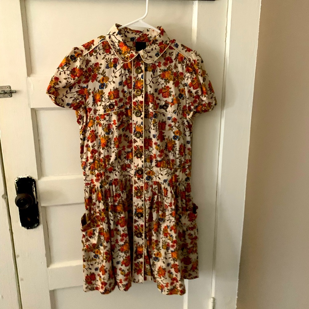 Floral shirt dress from Mango